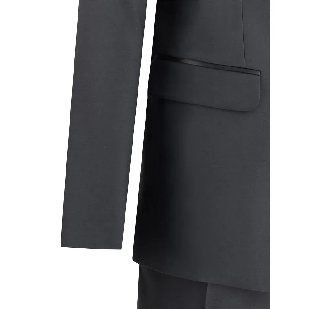Dsquared² Black Fleece Wool Two-Piece Suit - Zeiniez