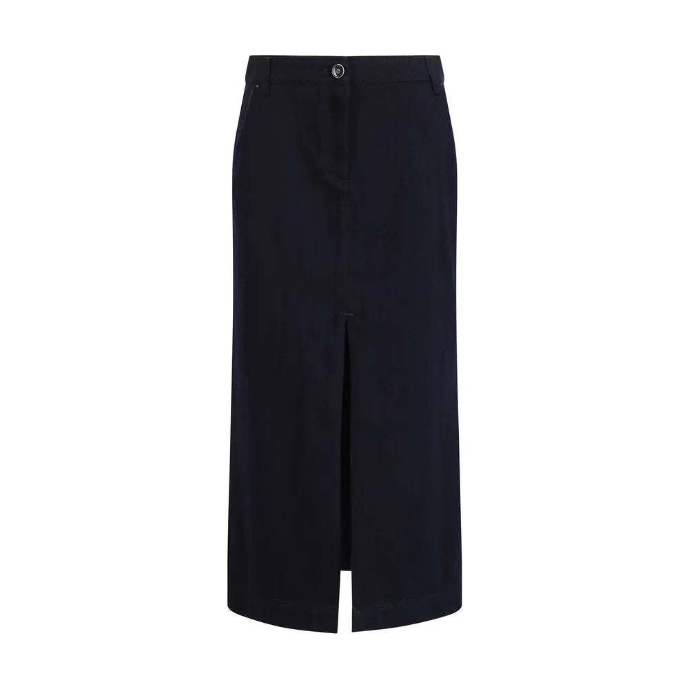 Giorgio Armani Blue Cotton Skirt - Zeiniez