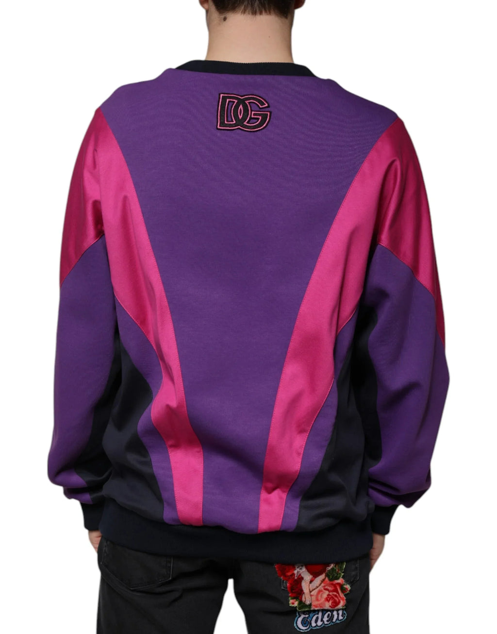 Dolce & Gabbana Multicolor Crew Neck Men Sweatshirt Sweater - Zeiniez