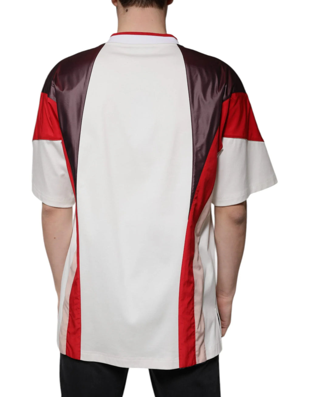 Dolce & Gabbana Multicolor Logo Jersey Cotton V-neck T-shirt - Zeiniez