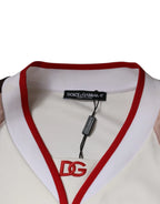 Dolce & Gabbana Multicolor Logo Jersey Cotton V-neck T-shirt - Zeiniez