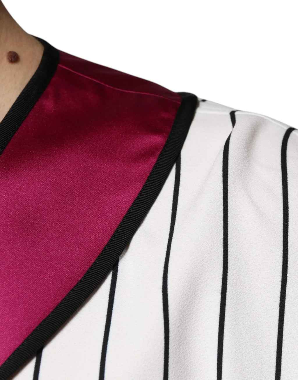 Dolce & Gabbana Multicolor Logo Jersey Button V-neck T-shirt - Zeiniez