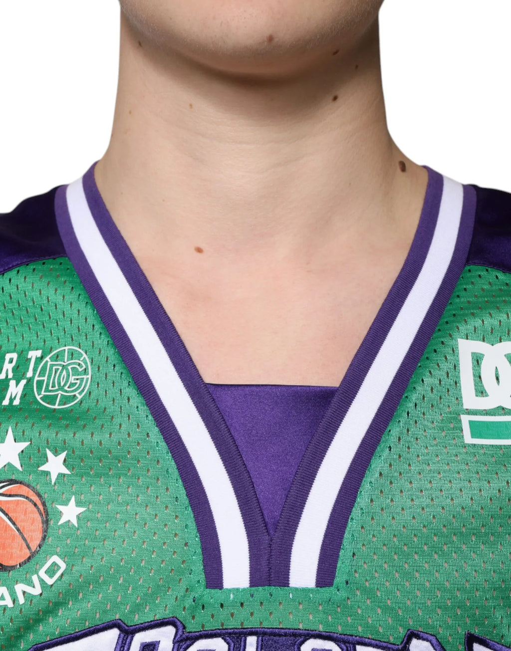 Dolce & Gabbana Green Polyester Jersey Sleeveless T-shirt - Zeiniez