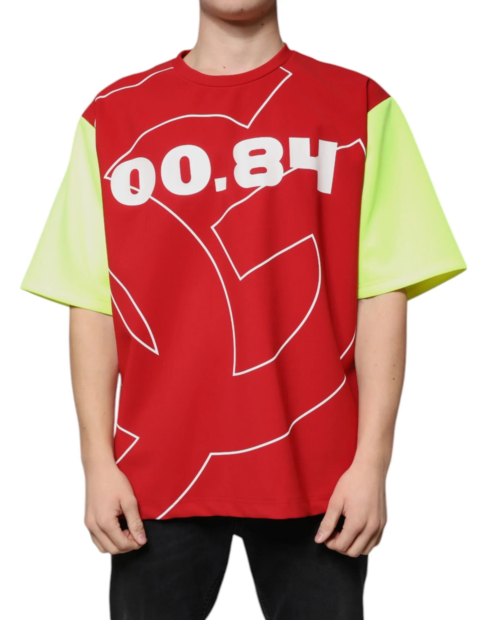 Dolce & Gabbana Multicolor Logo Cotton Men Crew Neck T-shirt - Zeiniez