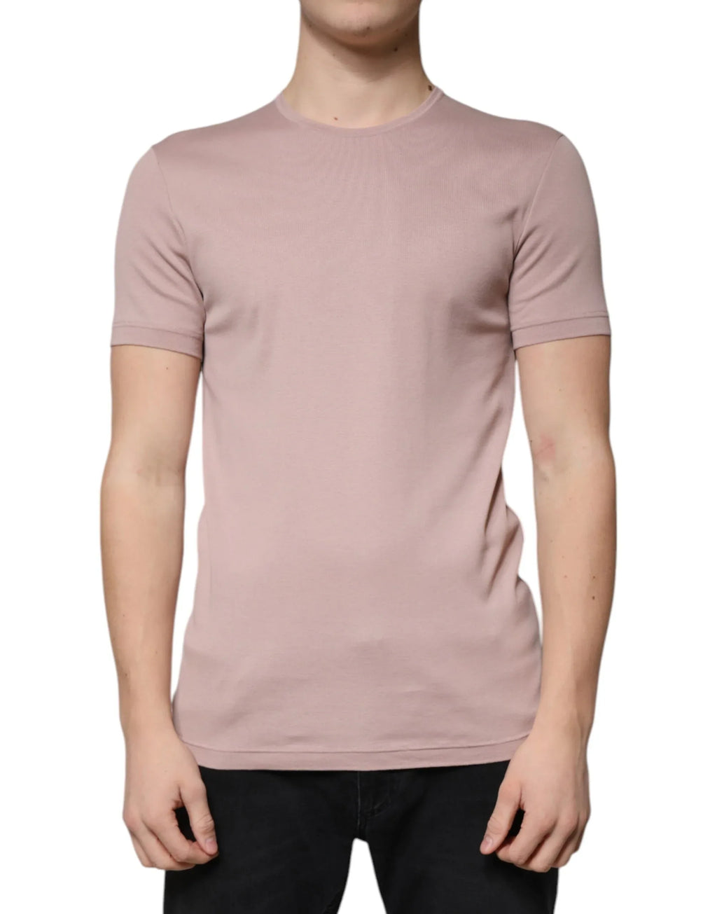 Dolce & Gabbana Brown Cotton Short Sleeves Round Neck T-shirt - Zeiniez