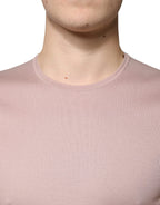 Dolce & Gabbana Brown Cotton Short Sleeves Round Neck T-shirt - Zeiniez