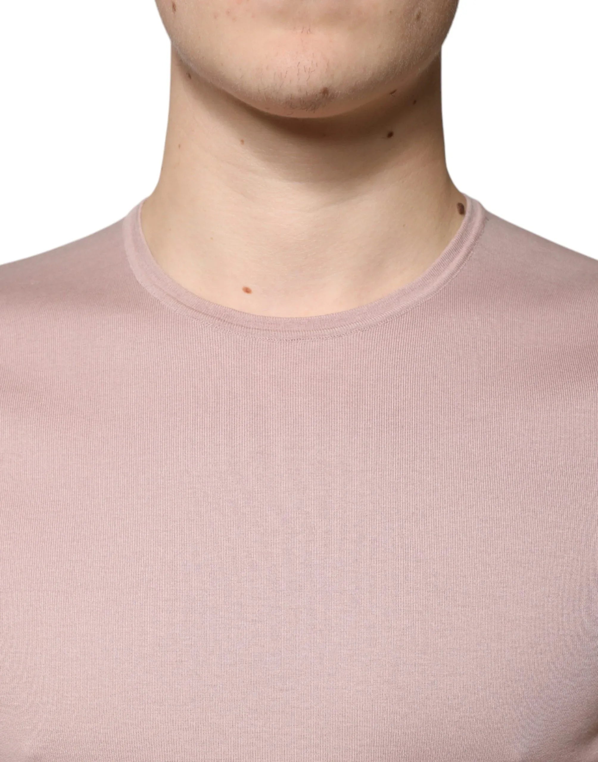 Dolce & Gabbana Brown Cotton Short Sleeves Round Neck T-shirt - Zeiniez