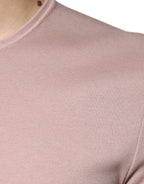 Dolce & Gabbana Brown Cotton Short Sleeves Round Neck T-shirt - Zeiniez