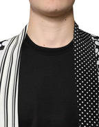Dolce & Gabbana Black White Polka Dots Silk Men Casual Shirt - Zeiniez