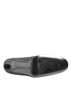 Dolce & Gabbana Gray Suede Leather High Heel Pumps Shoes - Zeiniez