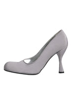 Dolce & Gabbana Gray Suede Leather High Heel Pumps Shoes - Zeiniez