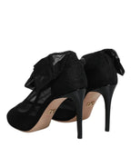 Dolce & Gabbana Black Nylon Mesh Sock Style Boots Shoes - Zeiniez