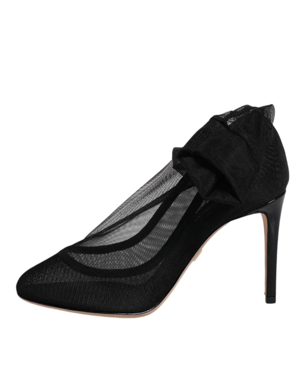 Dolce & Gabbana Black Nylon Mesh Sock Style Boots Shoes - Zeiniez