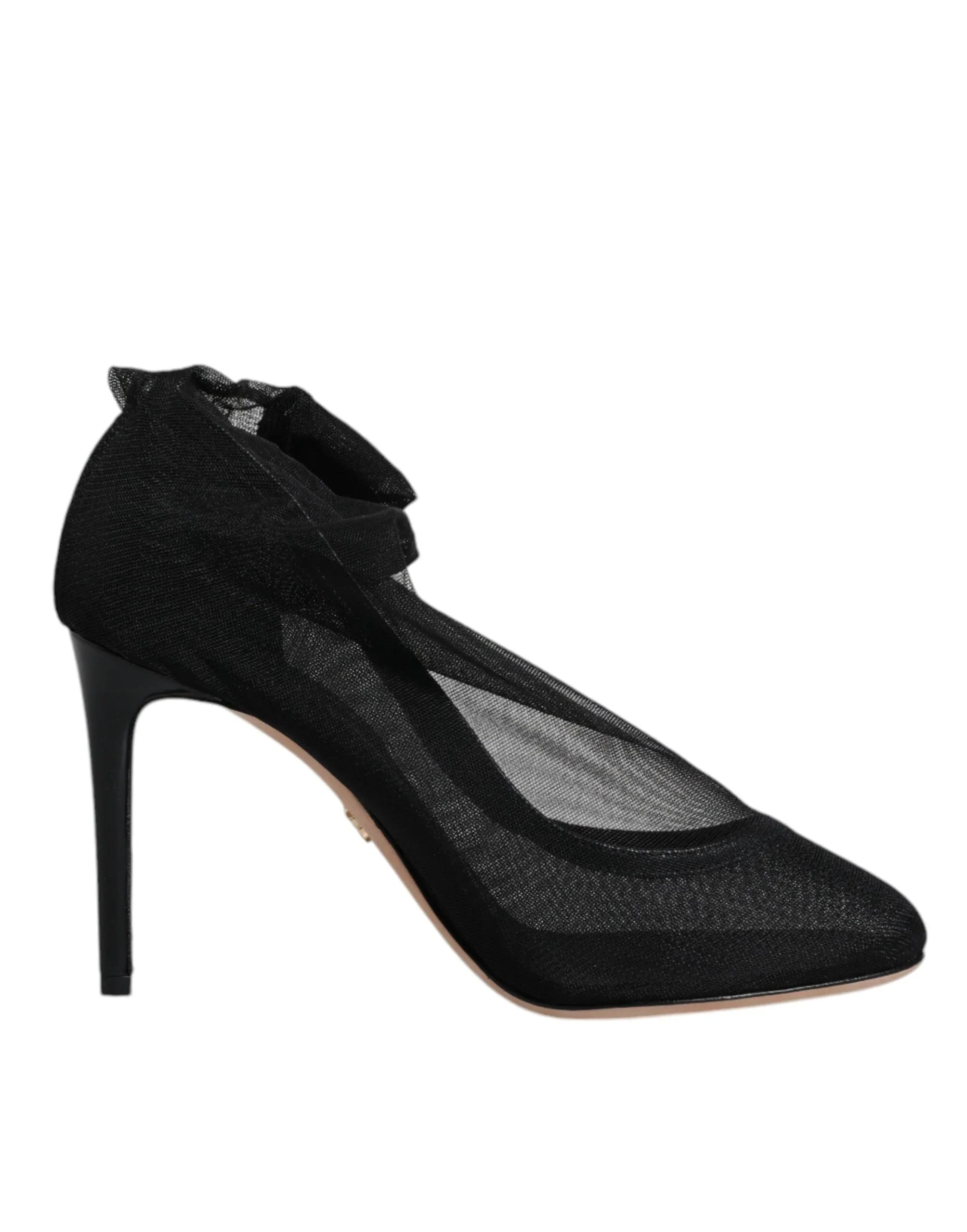 Dolce & Gabbana Black Nylon Mesh Sock Style Boots Shoes - Zeiniez