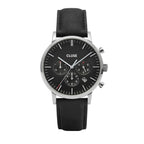 Cluse Black Leather Dress Watch