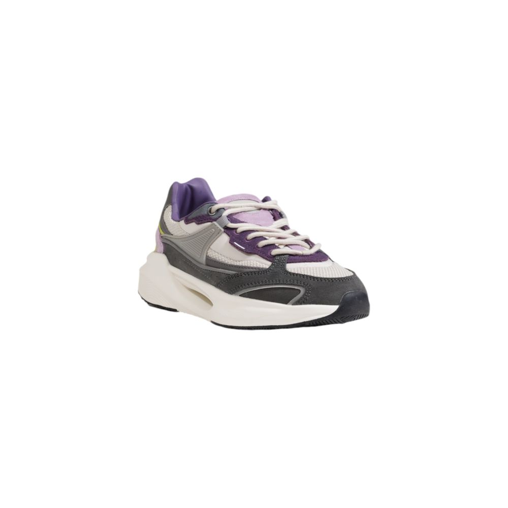 D.A.T.E Gray Fabric Chunky Sneakers - Zeiniez