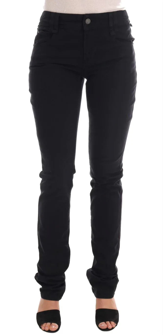 John Galliano Black Cotton Denim Stretch Regular Fit Jeans - Zeiniez