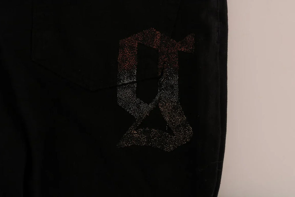 John Galliano Black Cotton Denim Stretch Regular Fit Jeans - Zeiniez