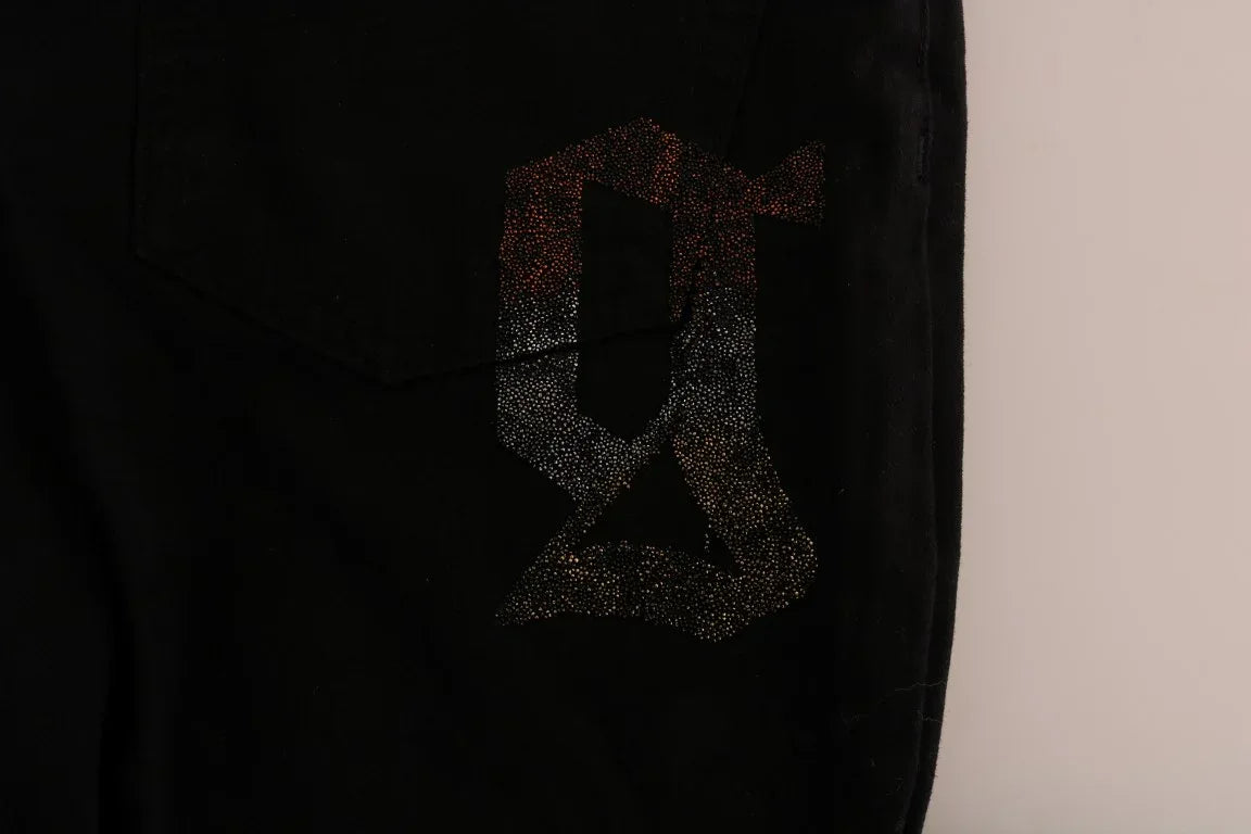 John Galliano Black Cotton Denim Stretch Regular Fit Jeans - Zeiniez