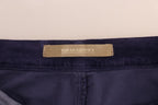 Ermanno Scervino Purple Corduroy Stretch Bootcut Pants - Zeiniez