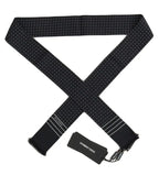 Dolce & Gabbana Dark Blue Polka Dotted Silk Scarf - Zeiniez