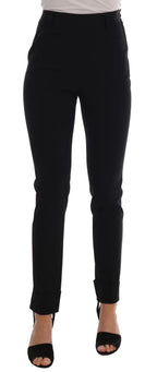 Ermanno Scervino Black Stretch Leggings Pants - Zeiniez