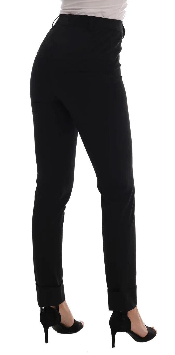 Ermanno Scervino Black Stretch Leggings Pants - Zeiniez
