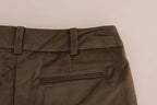 Ermanno Scervino Brown Velvet Bermuda Shorts - Zeiniez