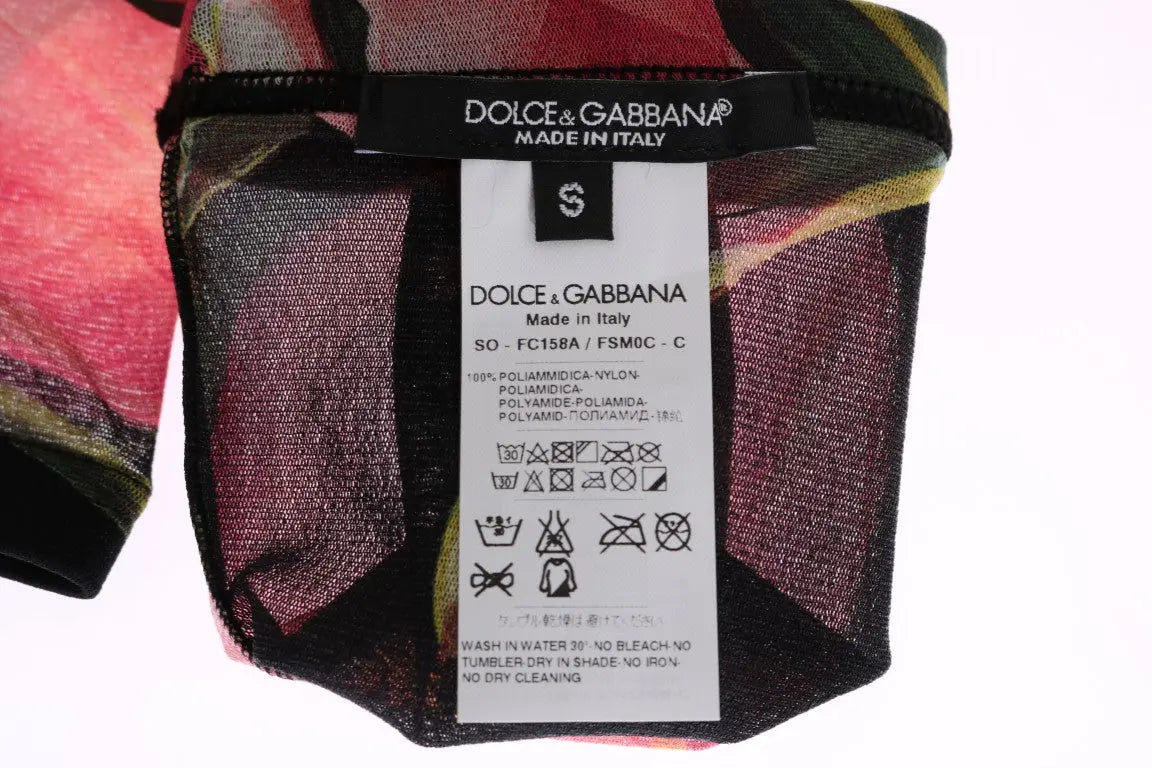 Dolce & Gabbana Multicolor Floral Tulip Nylon Socks - Zeiniez