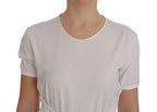 Dolce & Gabbana White Cotton Silk T-Shirt - Zeiniez