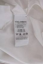 Dolce & Gabbana White Cotton Silk T-Shirt - Zeiniez