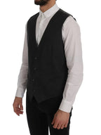 Dolce & Gabbana Gray STAFF Cotton Rayon Vest - Zeiniez