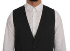 Dolce & Gabbana Gray STAFF Cotton Rayon Vest - Zeiniez