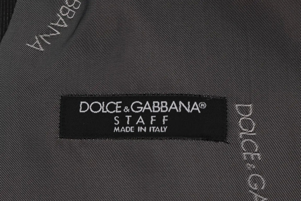 Dolce & Gabbana Gray STAFF Cotton Rayon Vest - Zeiniez
