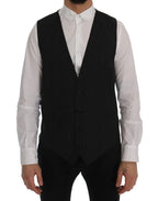 Dolce & Gabbana Gray Wool Stretch Vest - Zeiniez