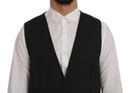 Dolce & Gabbana Gray Wool Stretch Vest - Zeiniez