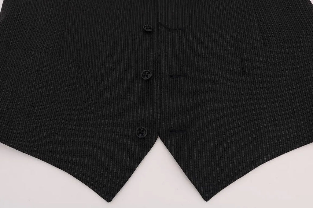 Dolce & Gabbana Gray Wool Stretch Vest - Zeiniez