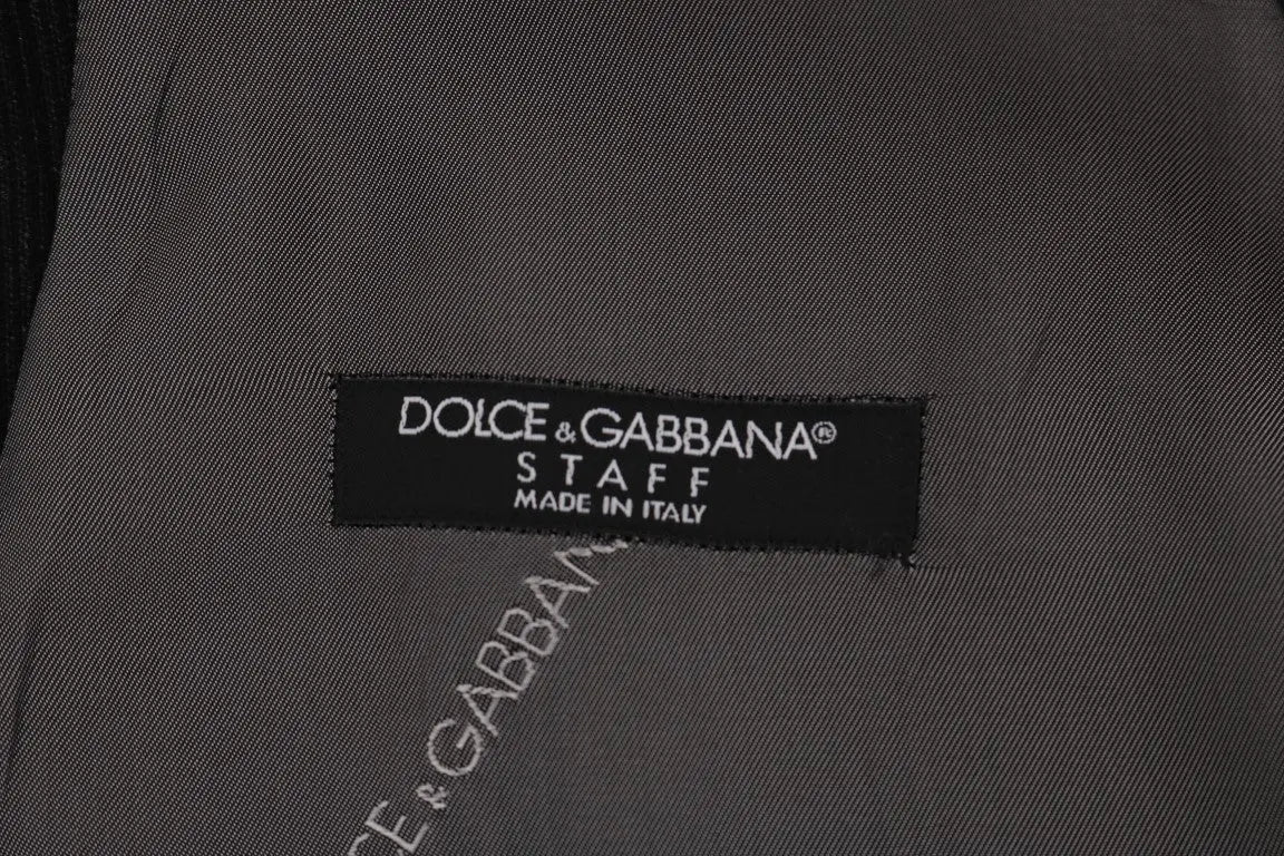 Dolce & Gabbana Black STAFF Cotton Rayon Vest - Zeiniez