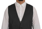 Dolce & Gabbana Gray STAFF Cotton Rayon Vest - Zeiniez