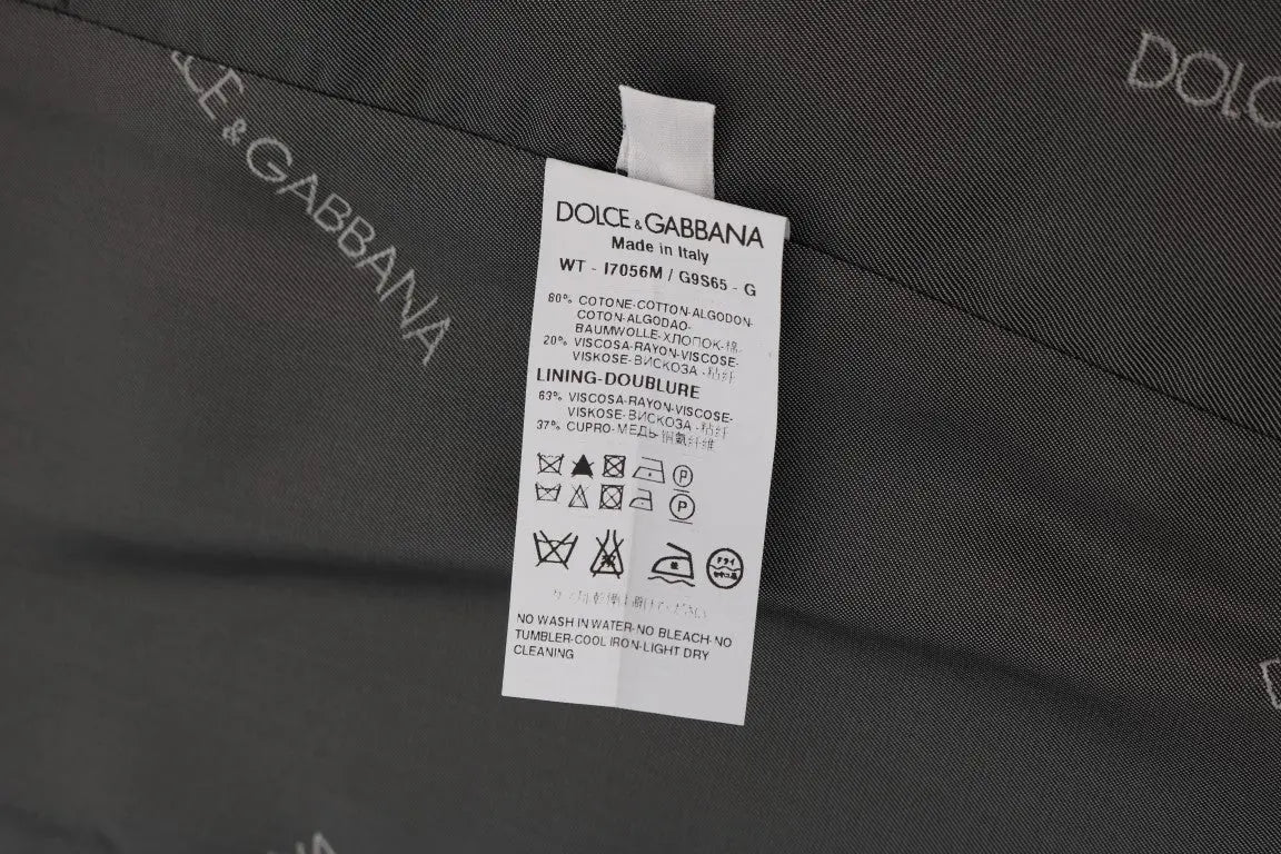 Dolce & Gabbana Gray STAFF Cotton Rayon Vest - Zeiniez
