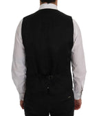 Dolce & Gabbana Blue Wool Stretch Vest - Zeiniez