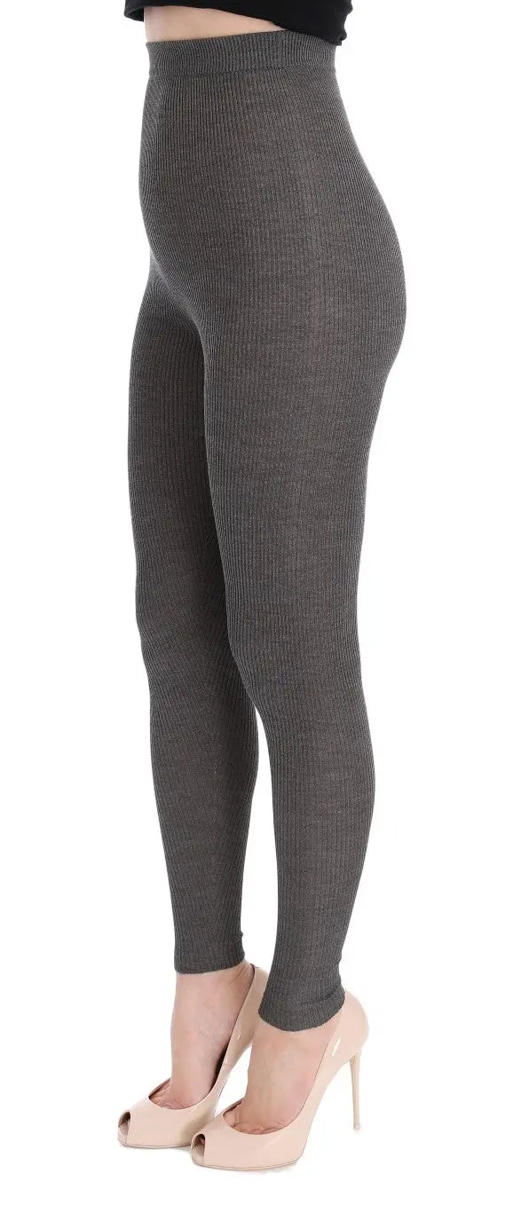 Dolce & Gabbana Gray Cashmere Stretch Tights - Zeiniez