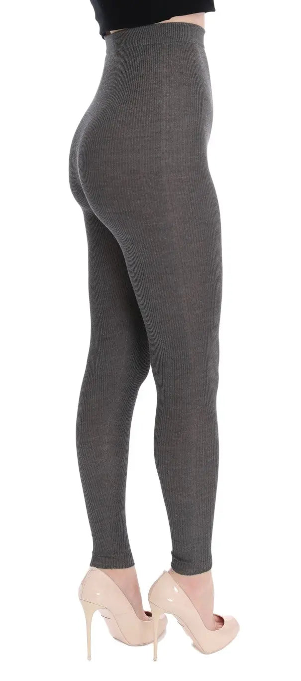 Dolce & Gabbana Gray Cashmere Stretch Tights - Zeiniez