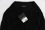 Costume National Black Fine Wool Button Cardigan - Zeiniez