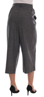 Dolce & Gabbana Gray Wool Capri Pants - Zeiniez