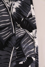 Dolce & Gabbana Gray Banana Leaf Cotton Pants - Zeiniez