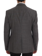 Dolce & Gabbana Gray Wool MARTINI Slim Blazer - Zeiniez
