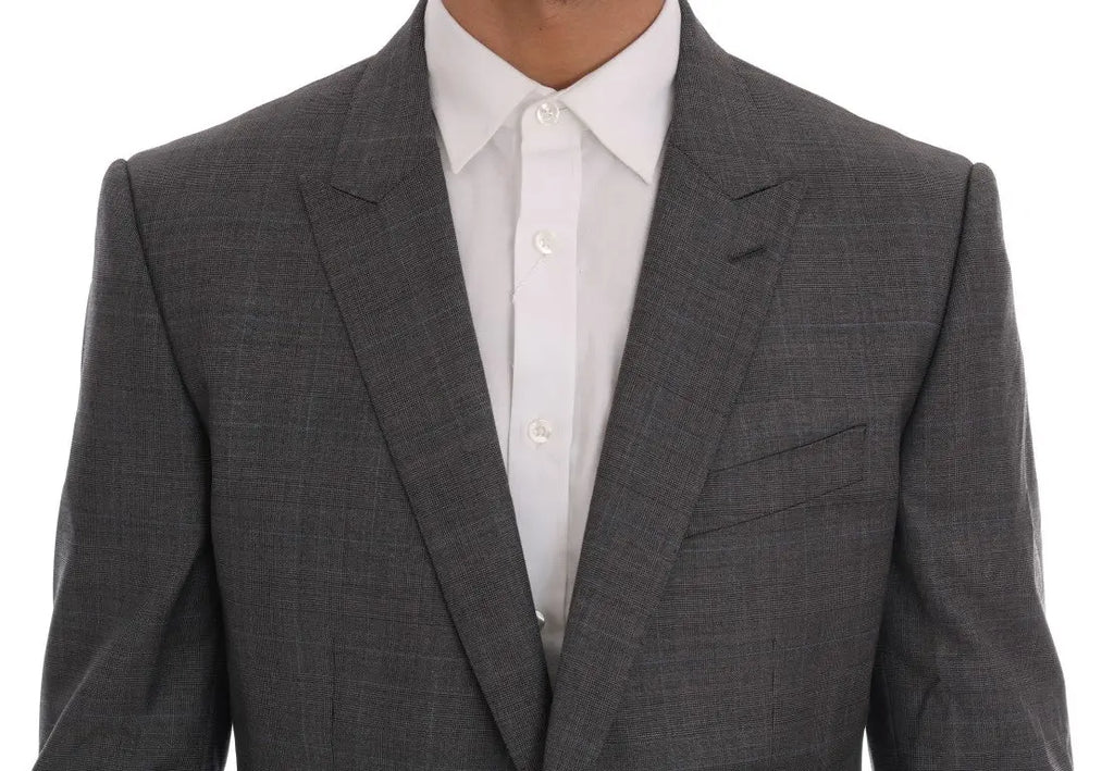 Dolce & Gabbana Gray Wool MARTINI Slim Blazer - Zeiniez