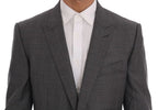 Dolce & Gabbana Gray Wool MARTINI Slim Blazer - Zeiniez
