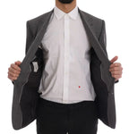 Dolce & Gabbana Gray Wool MARTINI Slim Blazer - Zeiniez